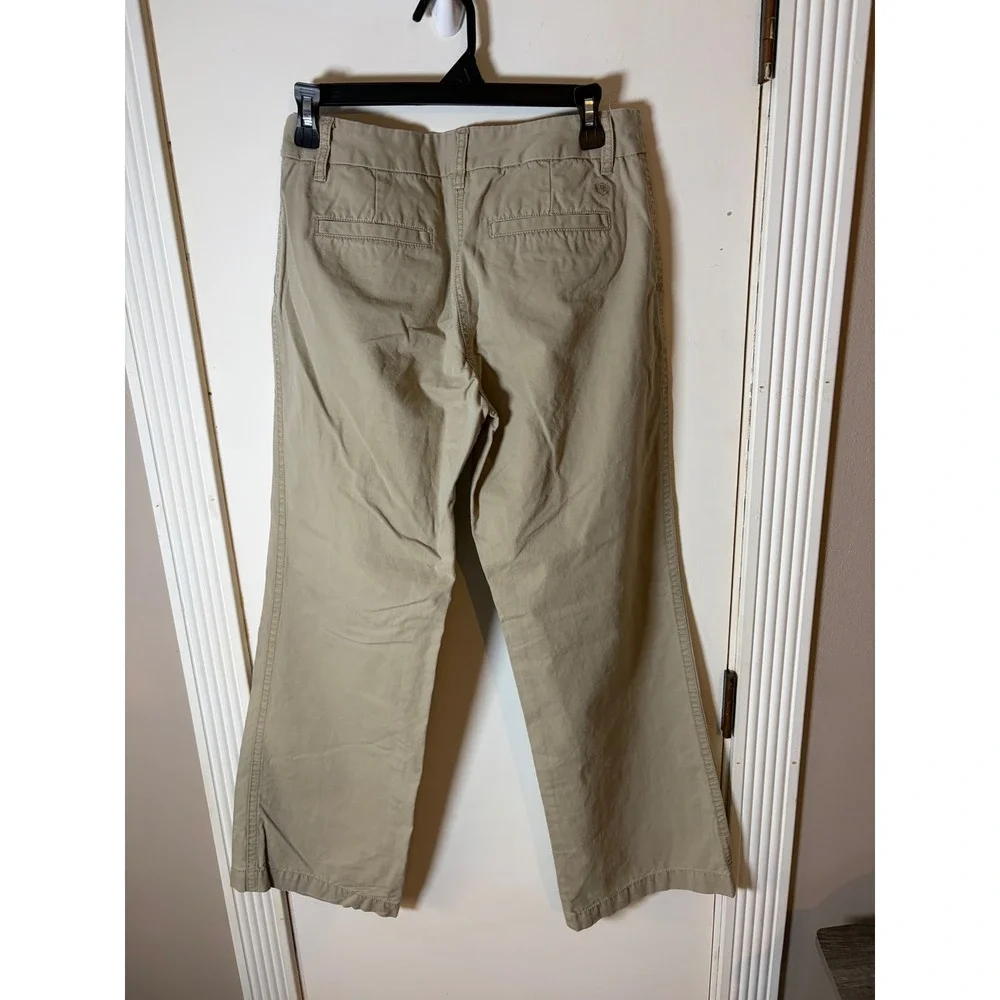 Izod Saltwater Edition Khaki Chino Pants Tan Cotton Straight Leg Mens